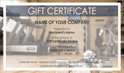 Personal Training Gift Certificate Templates Easy to Use Gift