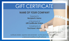 Personal Training Gift Certificate Templates Easy to Use Gift