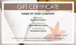 house cleaning gift certificate template