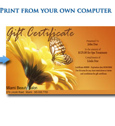 Print Gift Certificate